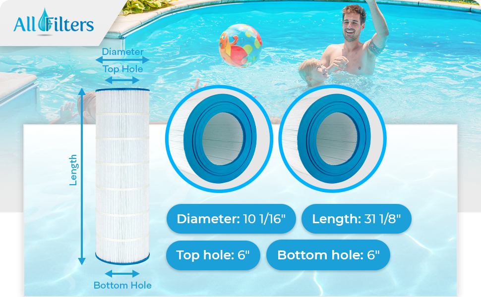 SP-PS-0688, Pool filter, size, dimension, length