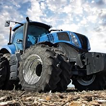 Low-profile Deestone D837 mower tire with flat turf-friendly footprint