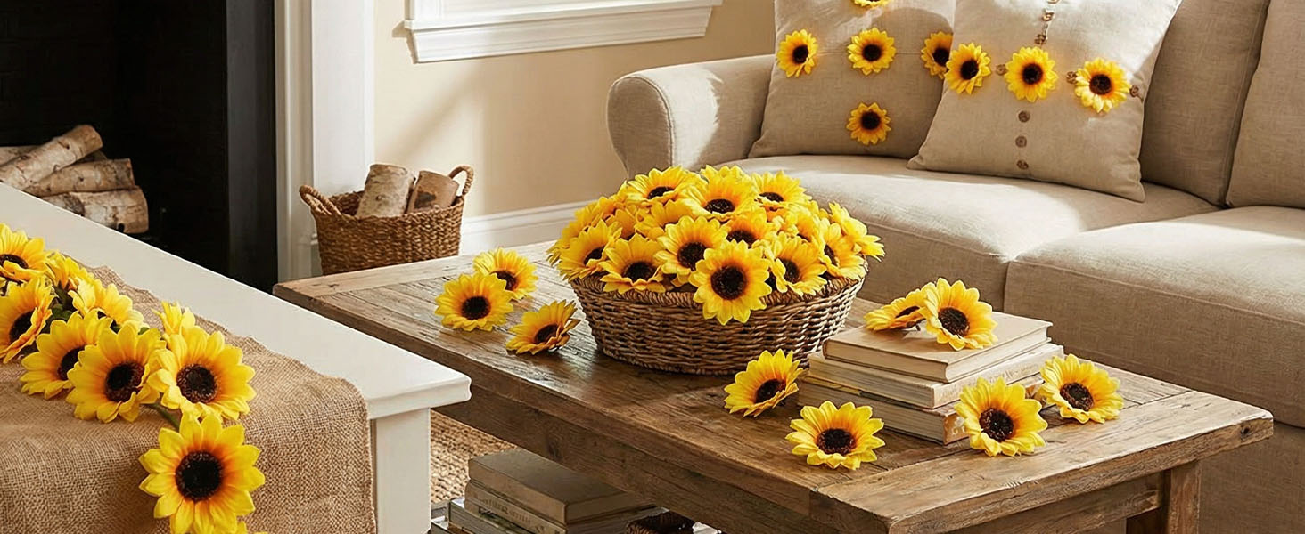 Fake Sunflowers Heads
