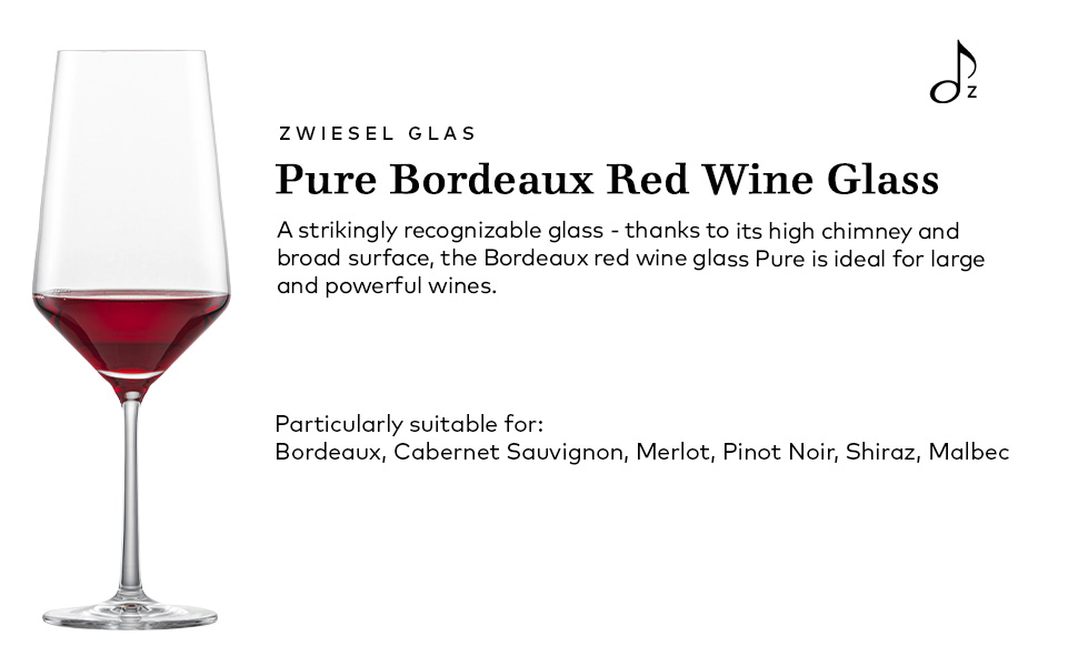 Bordeaux red wine glass Pure