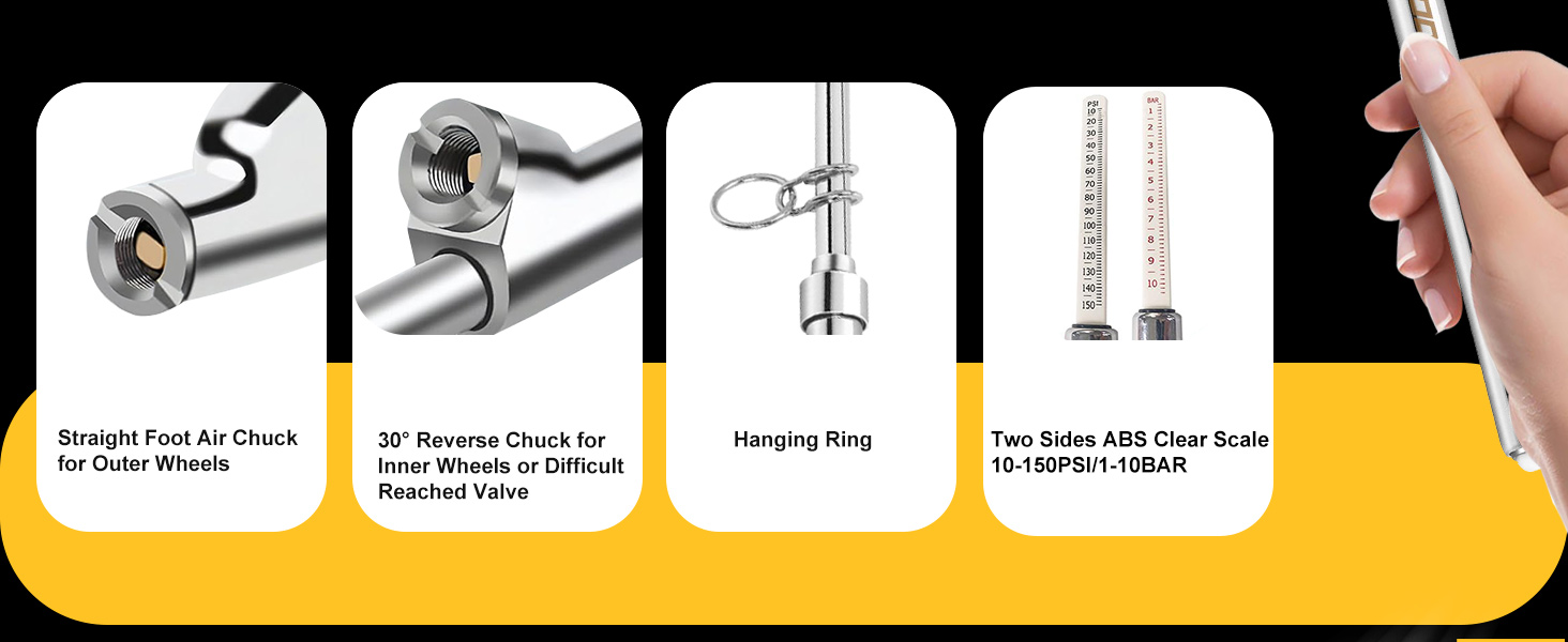 heavy duty tire pressure gauge