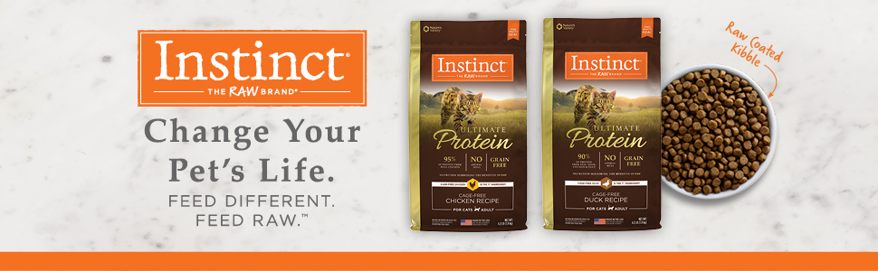 instinct raw food, instinct cat food, freeze-dried cat food, grain free, natural, high protein