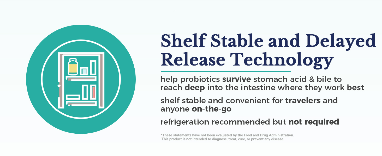 Vitalitown shelf-stable Probiotics carefully selects strains that are acid &amp; bile resistant