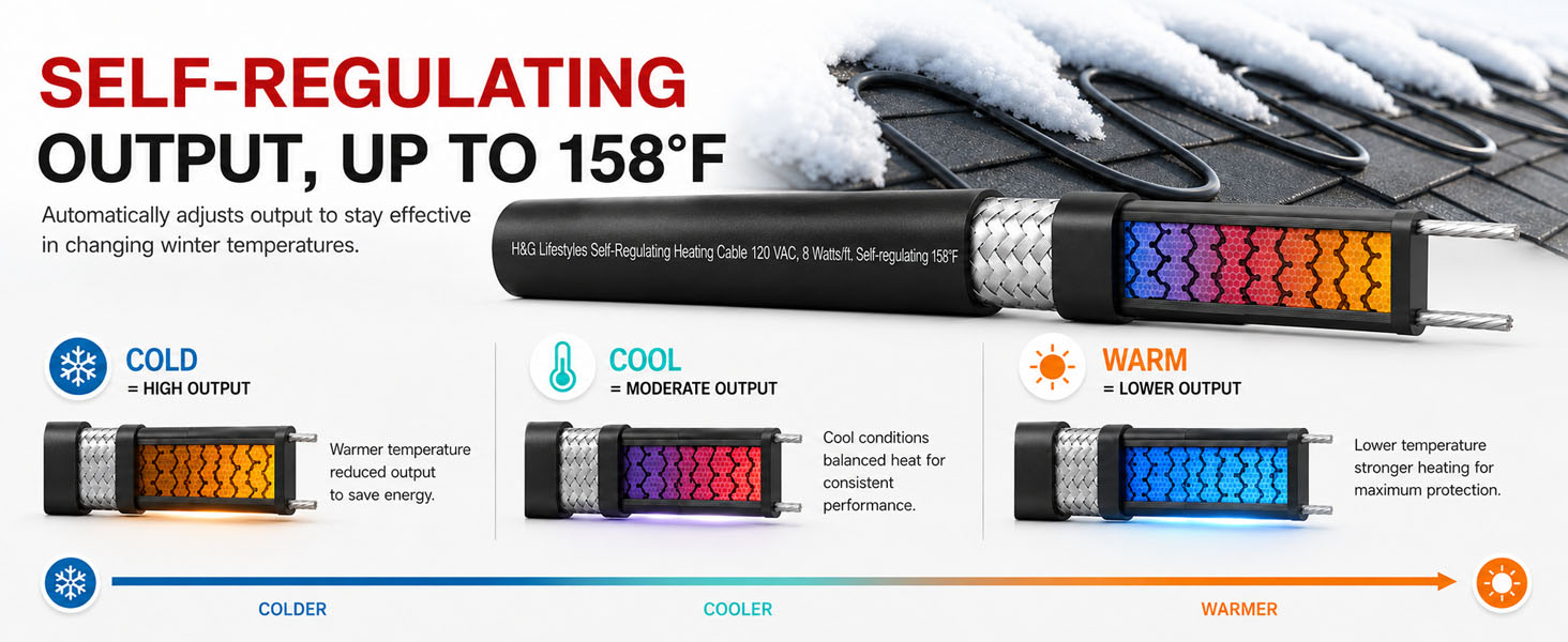 gutter heat cable