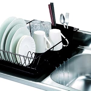 dish rack, dish drainer, over the sink dish rack,