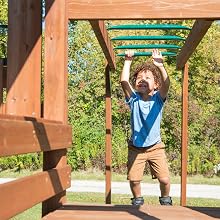 knightsbridge, ws 8354, swing set with slide, swing set with monkey bars, swing set for kids, music