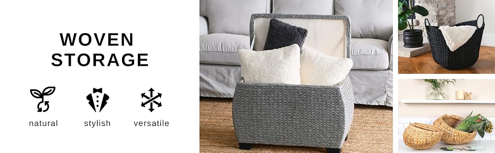 woven storage is natural, stylish, and versatile
