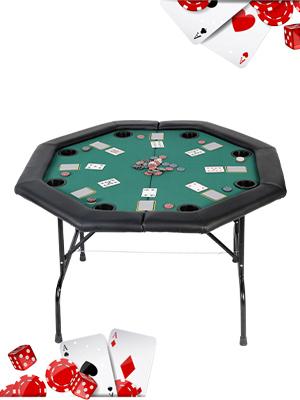 LUCKYERMORE Folding Poker Table