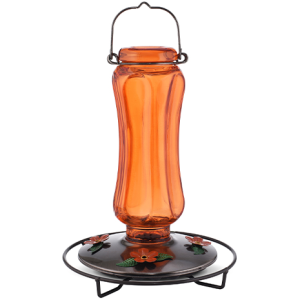 Perky-Pet Carnival Glass Vintage Oriole Feeder