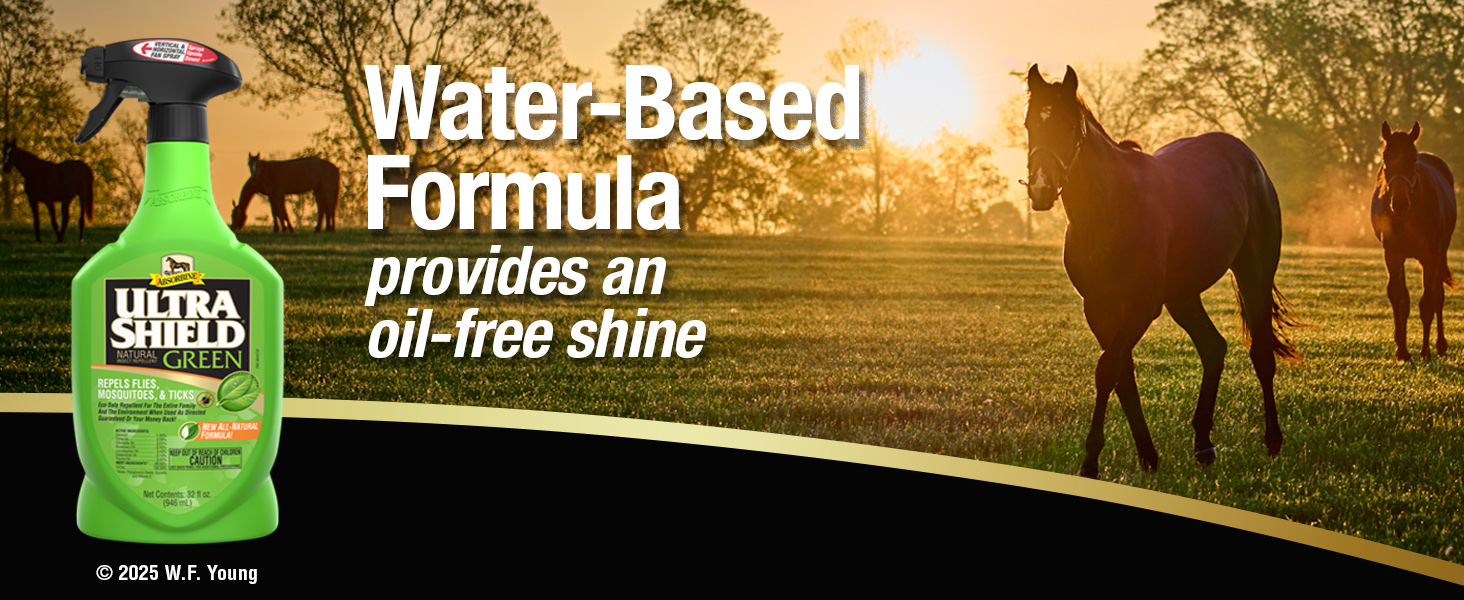UltraShield Green a Water-Based Formula provides an oil-free shine