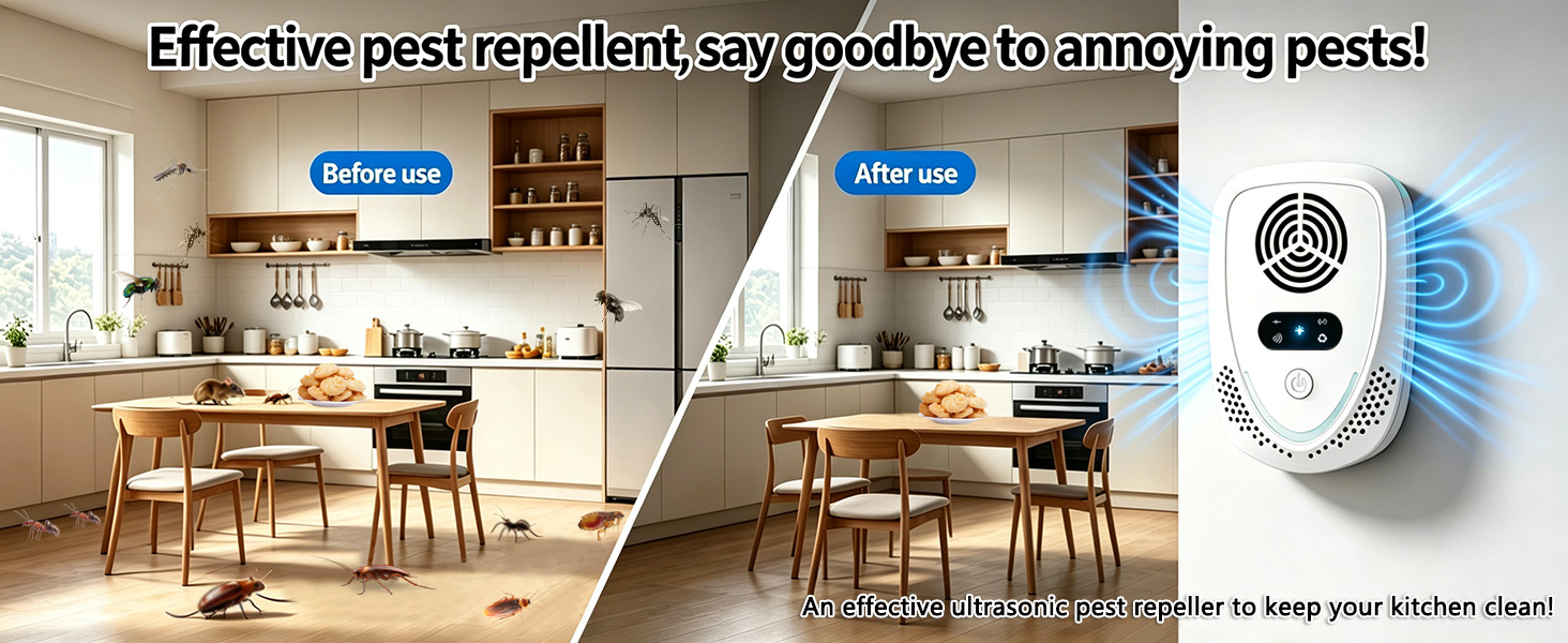 2026 Upgraded Ultrasonic Pest &amp;amp; Insect Repeller