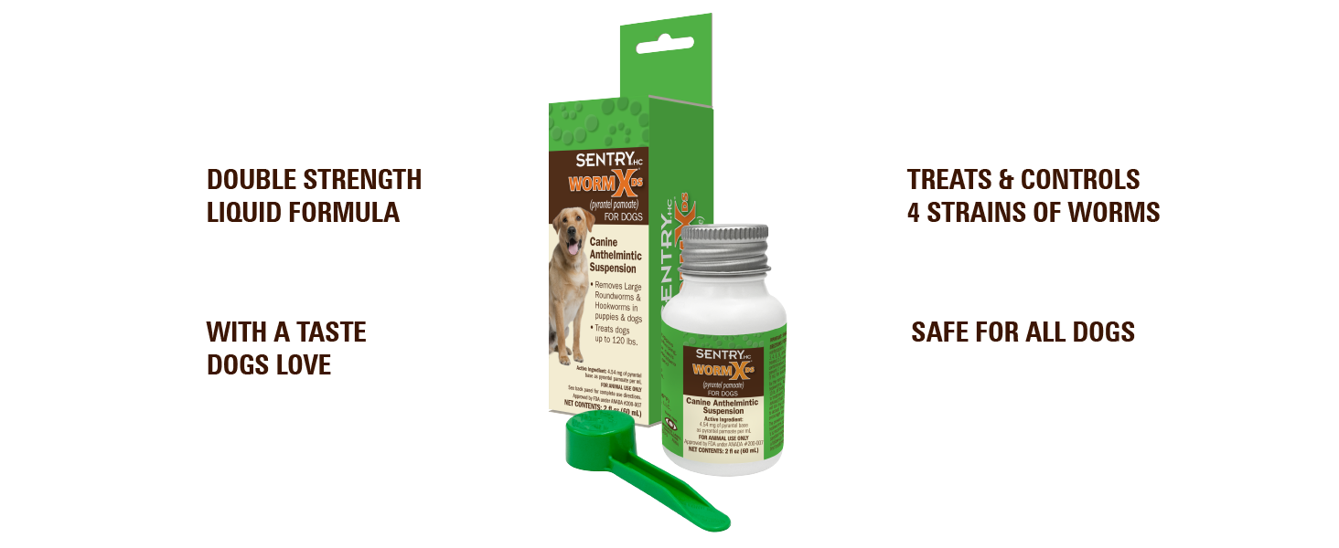 Liquid canine anthelmintic suspension