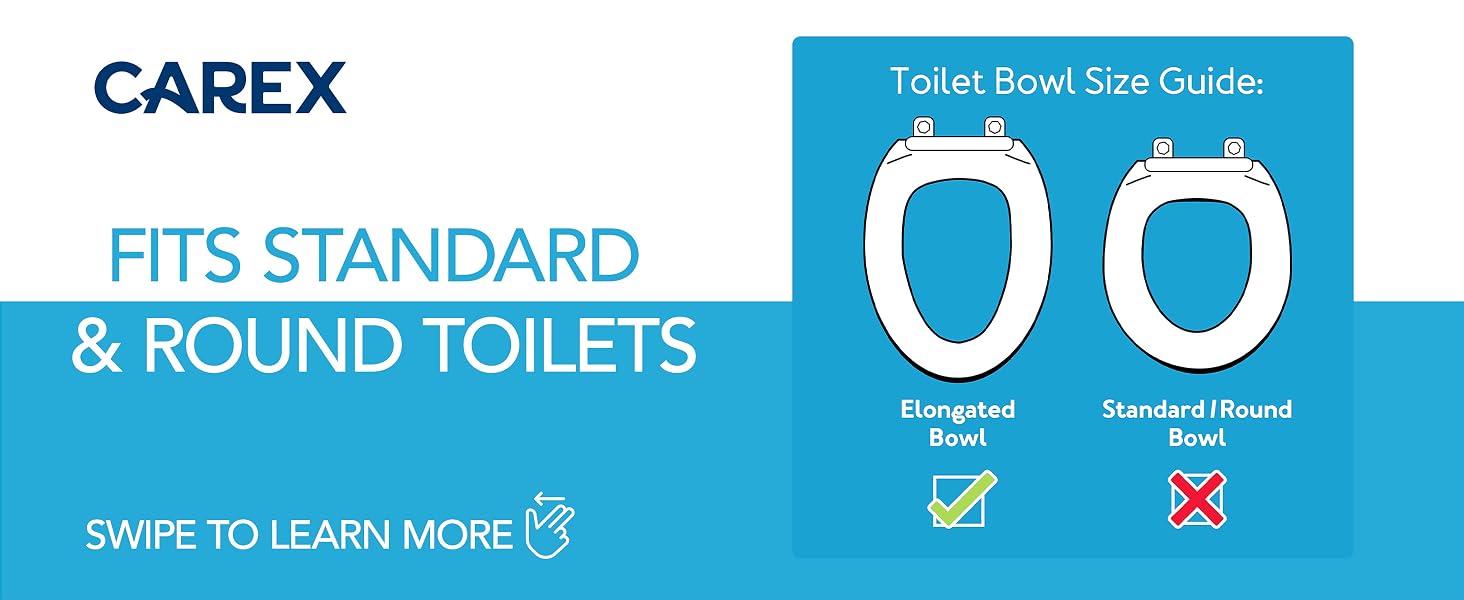 Toilet Seat Riser, Elevated Toilet Seat And Handicap Toilet Seat