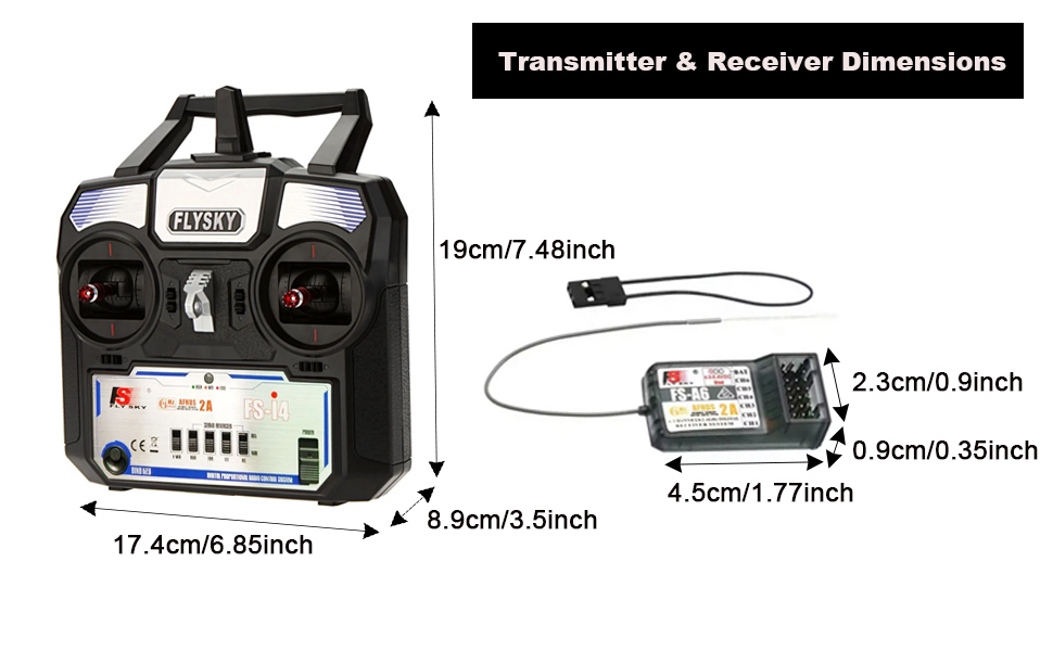 Flysky FS-i4 RC Transmitter with FS-A6 Receiver