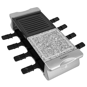 CucinaPro Cooking Electric Cheese Raclette Kitchen Gourmet Chef Homemade BBQ Grill Party Dinner