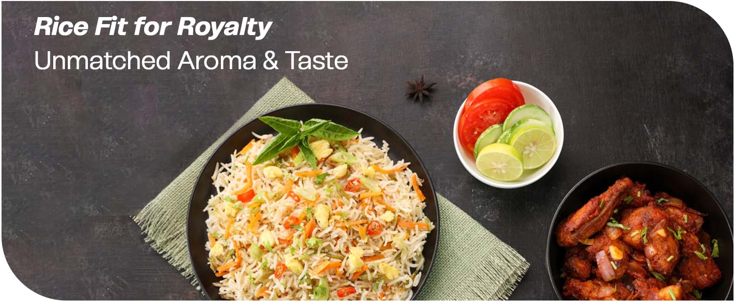 Premium Basmati Rice, Naturally Aromatic and Aged