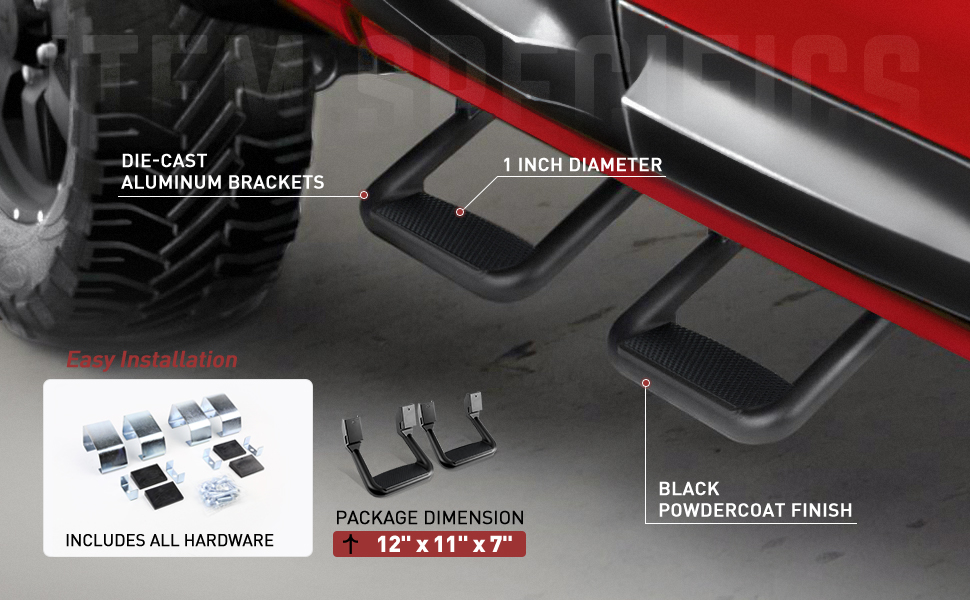 Aluminum Side Hoop Steps