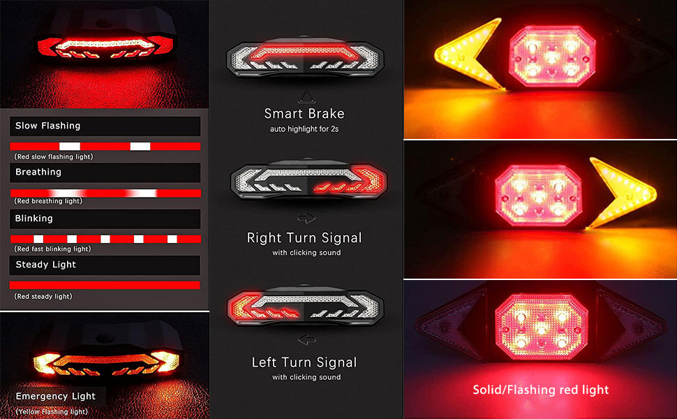 Rechargeable Rear Bicycle Light