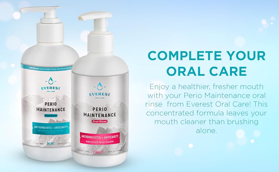 mouthwash alcohol free adults and kids mouthwash on bathroom counter
