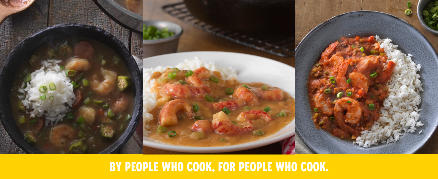 tony chachere's creole instant roux mix, meats and seafood, louisiana crawfish boil seasoning