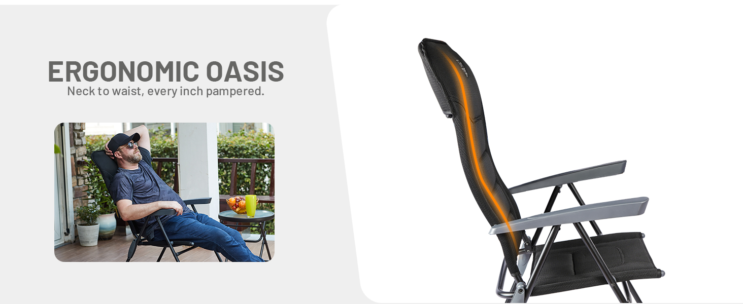 ergonomic oasis: neck to waist, every inch pampered
