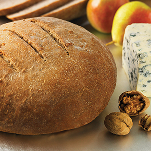 OVEN-BAKED WHEAT AND WALNUT BOULE