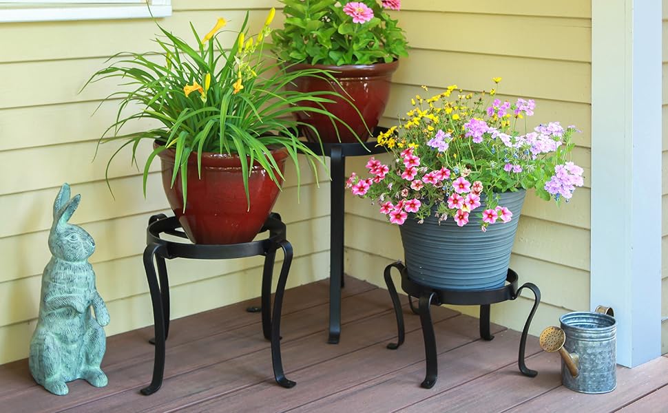 Ahla Designs Patio Plant Stands Wrought iron FB-01 FB-02 FB-03
