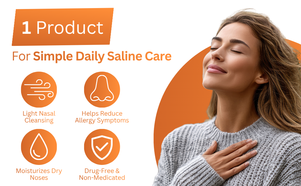 Specially-designed nozzle delivers soothing, decongesting and refreshing relief