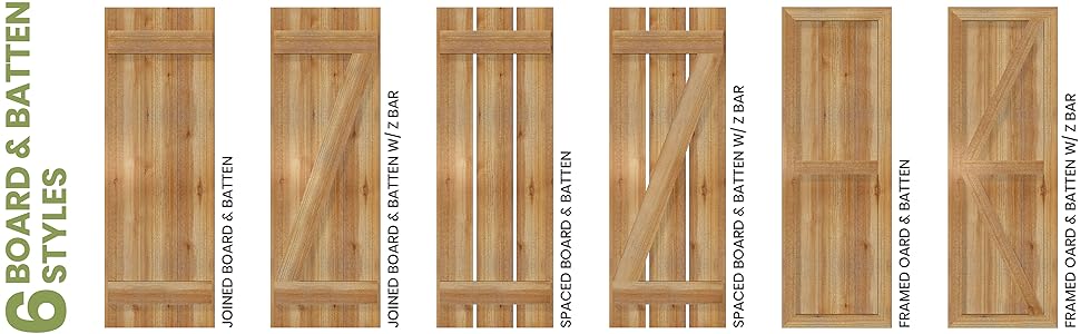 Rustic Shutter Styles
