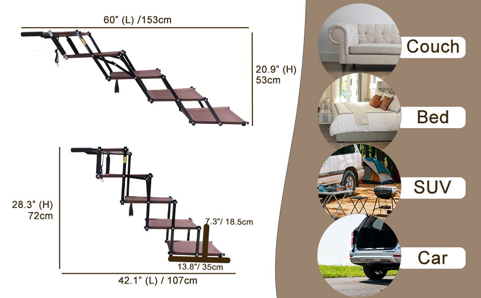 dog stairs for car