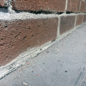minimizes brick dust prevents dirt particles acrylic sealer sealing floor cleanup