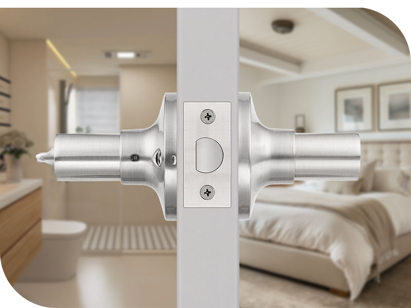 satin nickel door handles interior door knob with lock bedroom door levers keyless door hardware