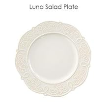 white luna embossed round stoneware dinnerware dish set for 4 microwave dishwasher safe