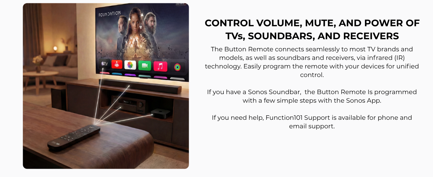 Apple TV Remote Soundbar TV Receiver