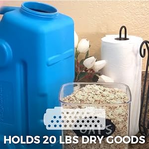 sagan life aquabrick food and water storage containers hold 20 pounds of dry goods