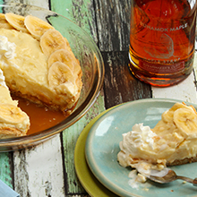 banana pie sugarmakers cut maple syrup