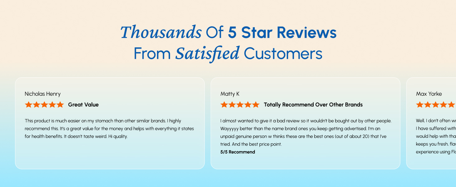 Satisfied Customers