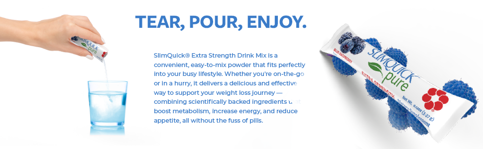 Tear, pour, enjoy. dynamic pack with lemon slices.