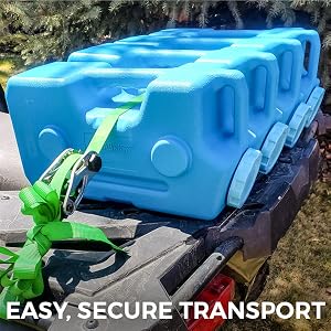 sagan life aquabrick food and water storage container designed for easy transport