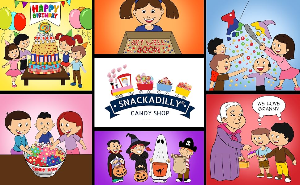 Candy Uses, Birthdays, Halloween, Care Package, Candy Dish, Piñata, Grandma's, Etc.