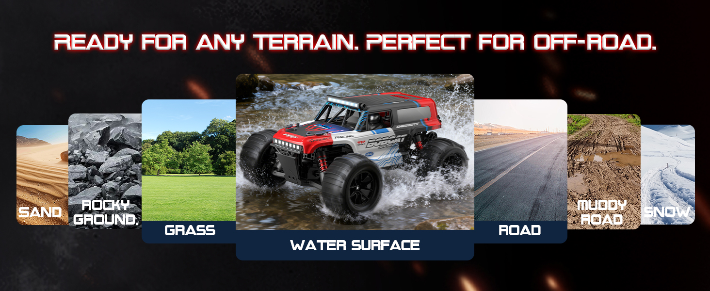 Conquer all terrains. Simply switch tires to tackle any path with ease.​​