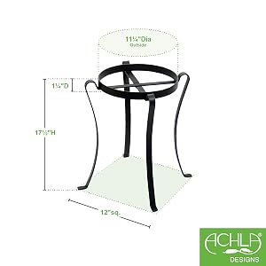 Achla Designs Patio Flowerpot Stand FB-03 dimensions E-11