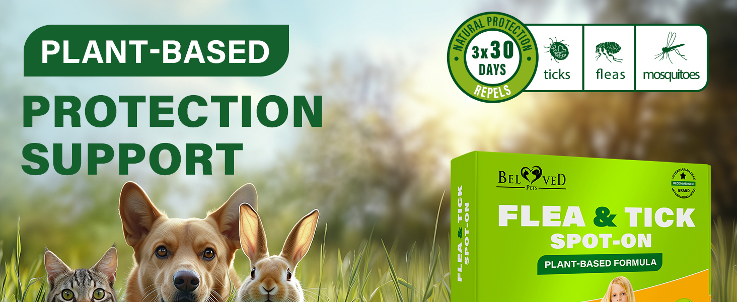 flea tick prevention drops control natural dogs cats repellent