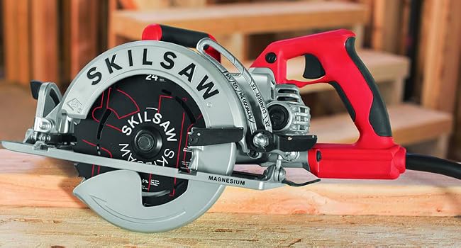 Skil saw on table