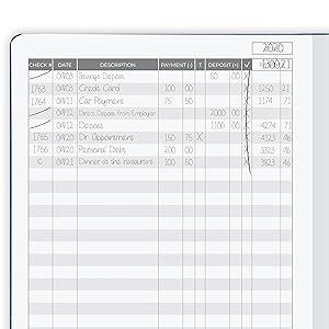 Clever Fox check register for checkbook