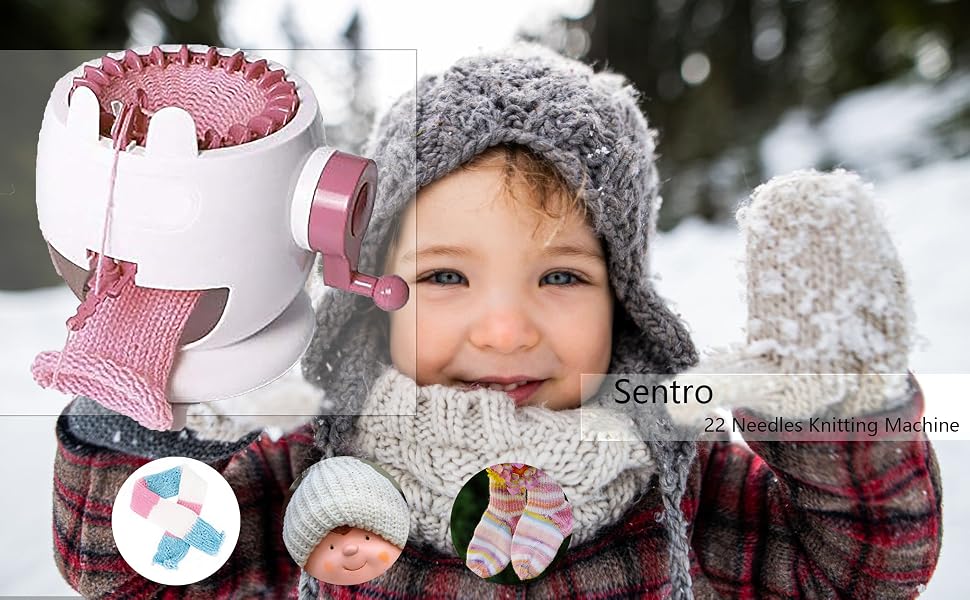 Sentro 22 needles knitting machine