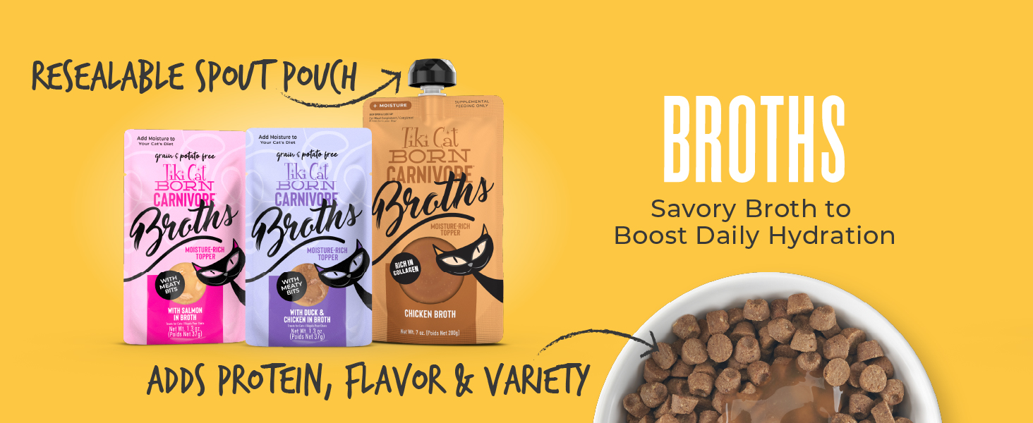 Broths: Savory broths to boost hydration. Adds protein, flavor &amp;amp; variety.