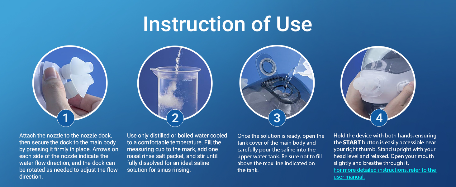 Instruction of Nasal Irrigation System