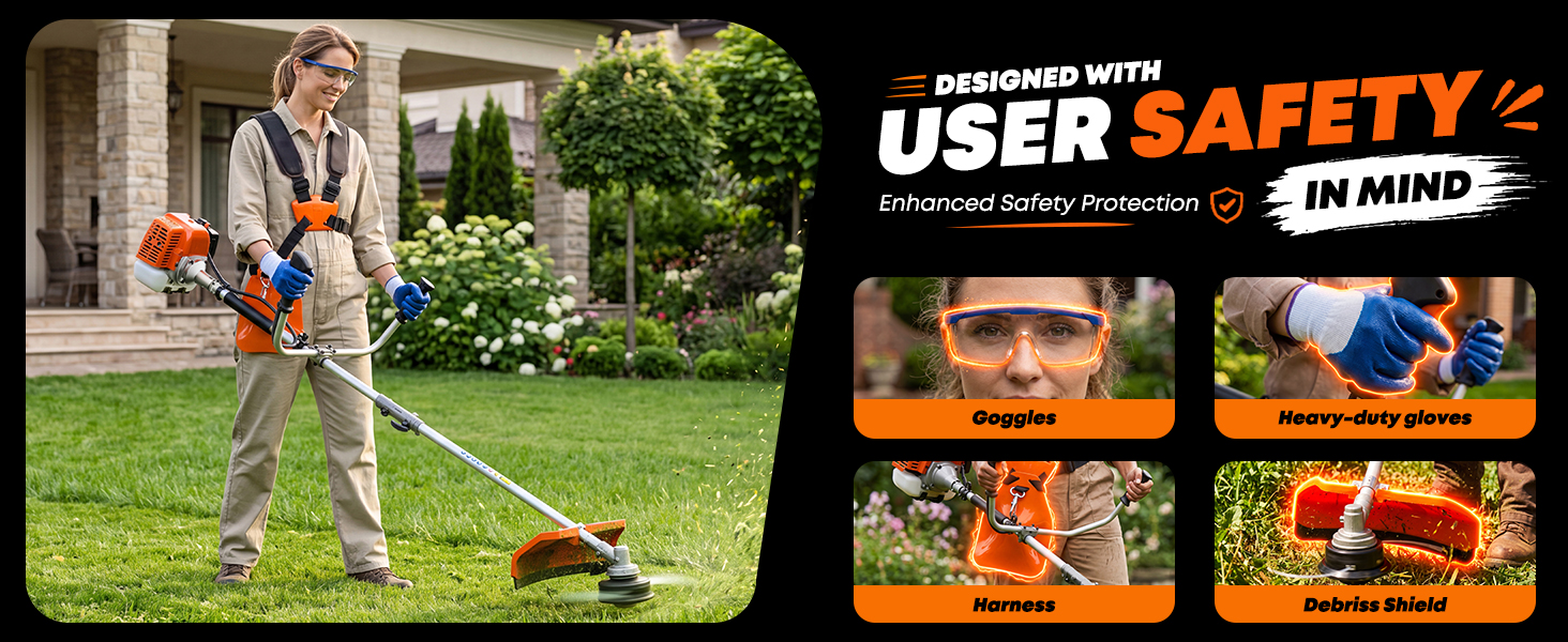 gas trimmers for weeds and grass