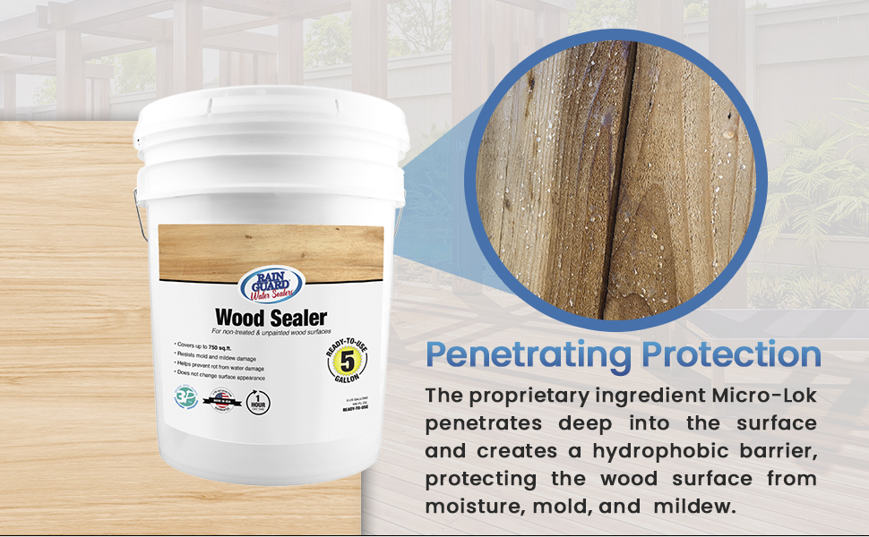 wood sealer rain guard
